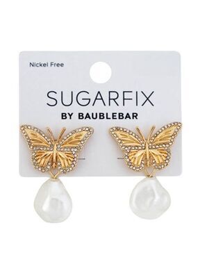 Baublebar Jewelry Sugarfix by Baublebar Crystal Wings Butterfly Drop Earrings